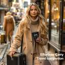 Travel Reusable Silicone Collapsible,13 oz/375 ml,Collapsible Travel Mug,Collapsible Cup for Hot and Cold Drinks (Black)