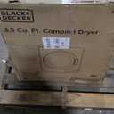 BLACK+DECKER BCED37 Compact Dryer for Standard Wall Outlet, Small, 4 Modes, Load Volume 13.2 lbs., White (3.5 Cu. Ft)