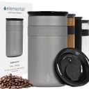 Elemental Artisan Insulated Tumbler, Triple Wall Coffee Travel Mug, Reusable Stainless Steel Coffee Tumbler with Ceramic Lid, Thermal Coffee Cups for Hot (6 Hrs) & Cold (18 Hrs), 12oz - Graphite