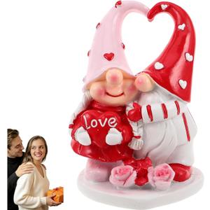 Valentines Day Gnomes, Resin Valentine's Figurines, Sweet Valentine's Day Gift, Valentines Gnomes Decor, Suitable for Home Decor, Weddings and Love Themed Events
