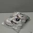 LUCKY STEP Women's Platform Fashion Sneakers Retro Classic Trainers Casual Lace-up Stylish Tennis Running Walking Shoes (6, Grey/Leopard)