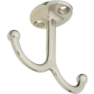 National Hardware N245-837 V165 Undershelf Coat Hooks in Nickel, 1 pack