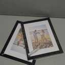 decorUhome 8.5x11 Picture Frame, Display Pictures 6x8 with Mat or 8.5x11 without Mat, Wall & Tabletop Display Certificate Frame, Black, 2 Pack