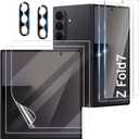 [2+2+2 Pack] for Samsung Galaxy Z Fold 7 Screen Protector, Camera Lens Protector, Ultra Clear, Fingerprint Compatible, Anti-Scratch, Case Friendly