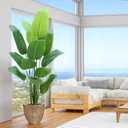 Bird of Paradise Plant Artificial 6ft,Faux Plants Indoor Tall with 12 Trunks - The Perfect Indoor Silk Floor Plant for Home Decor in Living Room, Office, and Bedroom (6FT Bird of Paradise)