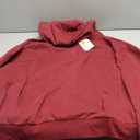 PRETTYGARDEN Womens Hoodies Cropped Fleece Sweatshirts 2025 Fall Fashion Quarter Zip Pullover Long Sleeve Tops Winter Clothes (X-Large, Burgundy)