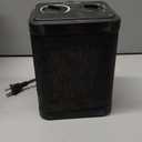 1500W Small Space Heater for Indoor Use, PTC Ceramic Space Heater with Thermostat, 3 Modes, Safety Quiet Heating, Multiple Protection, Portable Heater for Office Room Desk Use (BLACK)