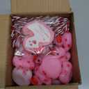 JOYIN 24 Pcs Valentines Day Mini Rubber Duck 1.2 Inches with Gift Cards, Small Rubber Duckies with Duck Card Tags, Rubber Duck Bath Toys for Classroom Exchange Prizes, Valentine Party Favors Toys