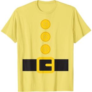 Dwarf Gnome Matching Fancy Dress for Men Women T-Shirt ( Yellow, Size L)