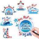 Gisgfim 6PCS Large Cruise Door Decorations - First Cruise Magnets, Ship Anchor and Refrigerator Magnets, Cabin Signs Decor Supplies Favors