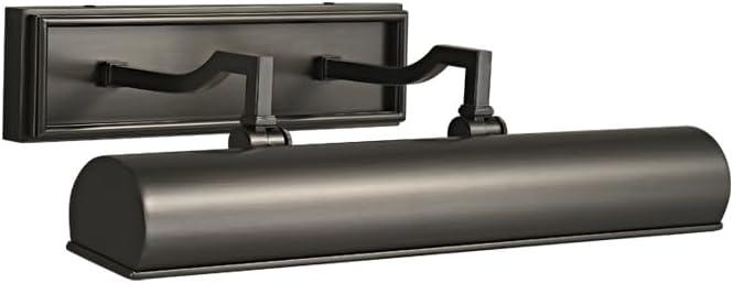Picture Lights 18" Brass Picture Light 3-Light Gold Wall Sconce (Black, 18 in)