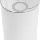 Kichvoe Drum Lamp Shape: E27 Fabric Cylinder Lamp Shades Spider Construction Clip On Light Covers Replacement Pendant Shade for Table Floor Light White
