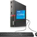 Lenovo ThinkCentre M900 Tiny Desktop Computer Micro PC, Intel Core i5-6500T Up to 3.1 GHz, 16GB RAM, 256GB SSD, USB 3.0, DisplayPort, WiFi, BT Windows 11 Pro 
