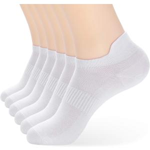 ATBITER Ankle Socks Womens and Men Thin Athletic Running Low Cut No Show Socks With Heel Tab 6 Pairs (7-9)