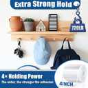 4In x 11.5Ft Double Sided Nano Tape, Heavy Duty Clear Mounting Tape, Extra Wide Reusable Adhesive for Posters, Carpets, Rugs, Picture Hanging