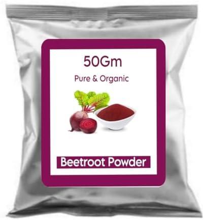 KP Beetroot Powder Best for Skin, Hair & Health | Superfood | 100% Natural| Free from Preservaties & Artificial Color | Rich in antioxidants, Dietary Fiber, Calcium, Iron -