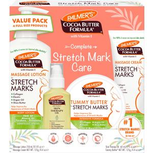 Palmer's Cocoa Butter Formula Pregnancy Skin Care Kit for Stretch Marks and Scars, Dermatologist Approved, Gift for Mom to Be, 4 Piece Full Size Set