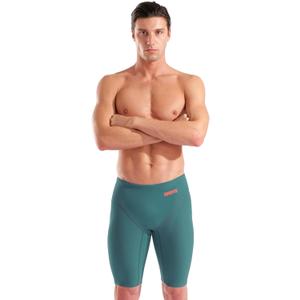 Arena Men's Powerskin Impulso Swim Racing Jammer Competition Tech Suit Competitive Swimsuit (28, Biscay Bay/Cherry)