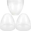 Bell Shade Lighting Fixture Glass Shade Replacement, 5.9"W x 5"H, 1-5/8 Inch Fitter, 3 Pack Clear Seeded Bubble Glass Shade Globe Cover for Chandelier Pendant Light Wall Sconce