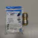 SharkBite Max 3/4 Inch Coupling, Push to Connect Brass Plumbing Fitting, PEX Pipe, Copper, CPVC, PE-RT, HDPE, UR016A