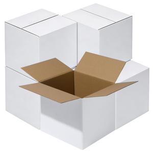 8x8x8" White Shipping Boxes, 25-Pack, Heavy-Duty Corrugated Mailer Boxes for Small Business, DIY Gift Boxes for Perfume & Jewelry, Crush-Resistant