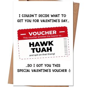 2 x Valentine's day Card for Him, Funny Valentines Day Gifts for Him Husband Boyfriend, Mens Valentines Gifts, Husband Valentines Day Gift (QQ-154)