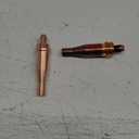 RIVERWELD Acetylene Cutting Tips 1-101 Size 4 & 4-1-101 for Victor-Style Oxygen Oxy Oxyfuel Cutter Torch Made of Copper Pack of 2
