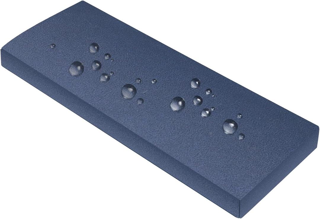 Outdoor Waterproof Bench Cushion 30x16x2 inches, High-Density Comfortable Memory Foam Cushion, Anti-slip Smooth Zipper And Fade Resistant Seat Pad For Patio Garden Swing Porch Furniture - Dark Blue