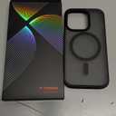 TORRAS Stronger Magnetic for iPhone 14 Pro Case, 12 FT Military Grade Drop Tested, Compatible with MagSafe, Slim Protective Matte Silicone for iPhone 14 Pro Phone Case, Translucent Back/Black Edge