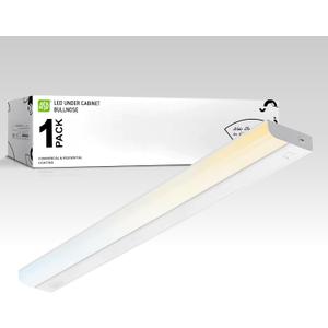ASD 32 Inch LED Under Cabinet Lighting Hardwired, On/Off & Color Temp Switch, 16W 1436LM, 5CCT 2700K-5000K CRI90+, Dimmable Under Counter Lights for Kitchen, Under Cabinet Lights, White, UL