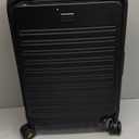 LEVEL8 Top Opening Carry on Luggage Expandable, Large Suitcases with Wheels Airline Approved, Hardside Luggage with Spinner Wheel for Men Women, 20 Inch, Black
