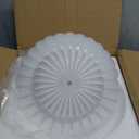 Semi Flush Mount Ceiling Light Fixture Vinatge Black Ceiling Lights Mid Century Modern Milk White Glass Close to Ceiling Lighting Fixtures for Bedroom Hallway Foyer Bathroom Kitchen Laundry Room