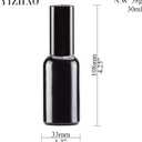 YIZHAO Black Glass Spray Bottles 1oz, with Small Fine Mist Spray, Metal Cap, Refillable for Essential Oil,Travel,Cleaning,Perfume,Aromatherapy,Makeup 6 Pcs