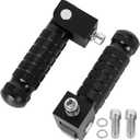 Motorcycle Universal M8 Foot Pegs CNC Foldable & Anti-Skid 90 Degree Motorbike Pegs Fits for Super 73, Bicycle, Mini Bike, Electric Motor, ATVs, UTVs, Go Karts, Quads, Scooters Black