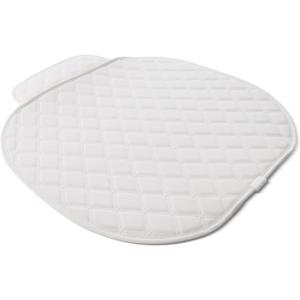 Car Seat Cushion White, Faux Leather Waterproof and Comfortable Seat Protector, Front Bottom Car Seat Covers with Storage Bag, Suitable for Most Vehicles or Office and Home Seats - 1 Pieces