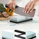 Knife Sharpening Stone 2 Side Grit 3000/8000 Whetstone knife Sharpener Stone with Non-Slip Rubber Base, Kitchen, Hunting, Pocket Knives and Blades