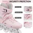 SWAY Professional Inline Skates for Adult, High Performance Roller Skates for Women Men, Racing Skates for Teens, Male, Female, Roller Blades Size 41-42, ABEC-11 Bearing