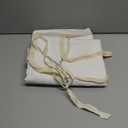 MooMee Striped Duvet Cover Set 100% Washed Cotton Linen Like Textured Breathable Durable Soft Comfy (Tannish Linen Grey White Classic Stripes, King 104"x90")