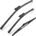 24"+18"+14" Windshield Wiper Blades All-Season Durable Stable and Quiet Silicone Wiper Blade Fit for Mazda CX5 CX9 2017-2020(Set of 3)