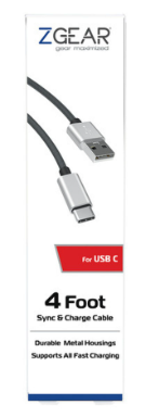 ZGear 4 FT ENDURATECH USB C CABLE