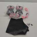 Snorkeling Gear for Kids Ages 3-14, 4 in 1 Mask Fins Snorkel Set with Panoramic View Anti Fog Mask, Dry Top Snorkel, Trek Fins and Travel Bag, Kids Snorkel Set for Snorkeling Swimming (Pink & Pink)