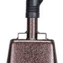 10 Inch Steel Cowbell with Handle Cheering Bell for Sports Events Large Solid School Bells & Chimes Percussion Musical Instruments Call Bell Alarm(Copper)