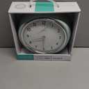 La Crosse Clock 9.5-inch Retro Diner Light Pistachio Green Silent Sweep Quartz Clock - 404-3024PH