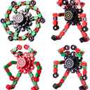 Gokeey Christmas Fidget Toys Transformable Fidget Spinners for Kids and Adults, Stress Relief Sensory Toys for Boys and Girls Fingertip Gyros for ADHD Autism for Kids Birthday Gifts