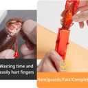 2 x Crawfish Peeler Tool, Crayfish and Shrimp Shelling Device, Convenient and Smart Crayfish Sheller for Families and Restaurants (Red, 3 Pcs)