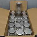 VERONES Mason Jars 12 OZ, Canning Jars Jelly Jars With Regular Lids, Ideal for Jam, Honey, Wedding Favors, Shower Favors,15 PACK