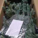 6/7/8 Feet Christmas Tree with Warm White LED Lights and Pine Cones-7 ft