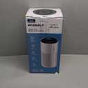 Air Purifiers for Home Large Room Cover Up to 1500 Ft with True HEPA Filter, 20dB Sleep Mode, 360 Air Intake & Outlet, Air Cleaner for Bedroom Pets, 7 Color Light, HAP604, Pure White