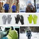 Unigear Lightweight Running Gloves, Touch Screen Anti-Slip Warm Gloves Liners for Cycling Biking Sporting Driving for Men Women (Black)