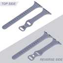 10 x STG Sport Band Compatible with Apple Watch 38mm 40mm 41mm 42mm 44mm 45mm 49mm, Soft Silicone Slim Thin Narrow Replacement Strap Compatible for iWatch Ultra SE Series 9/8/7/6/5/4/3/2/1 (Lavender Gray,